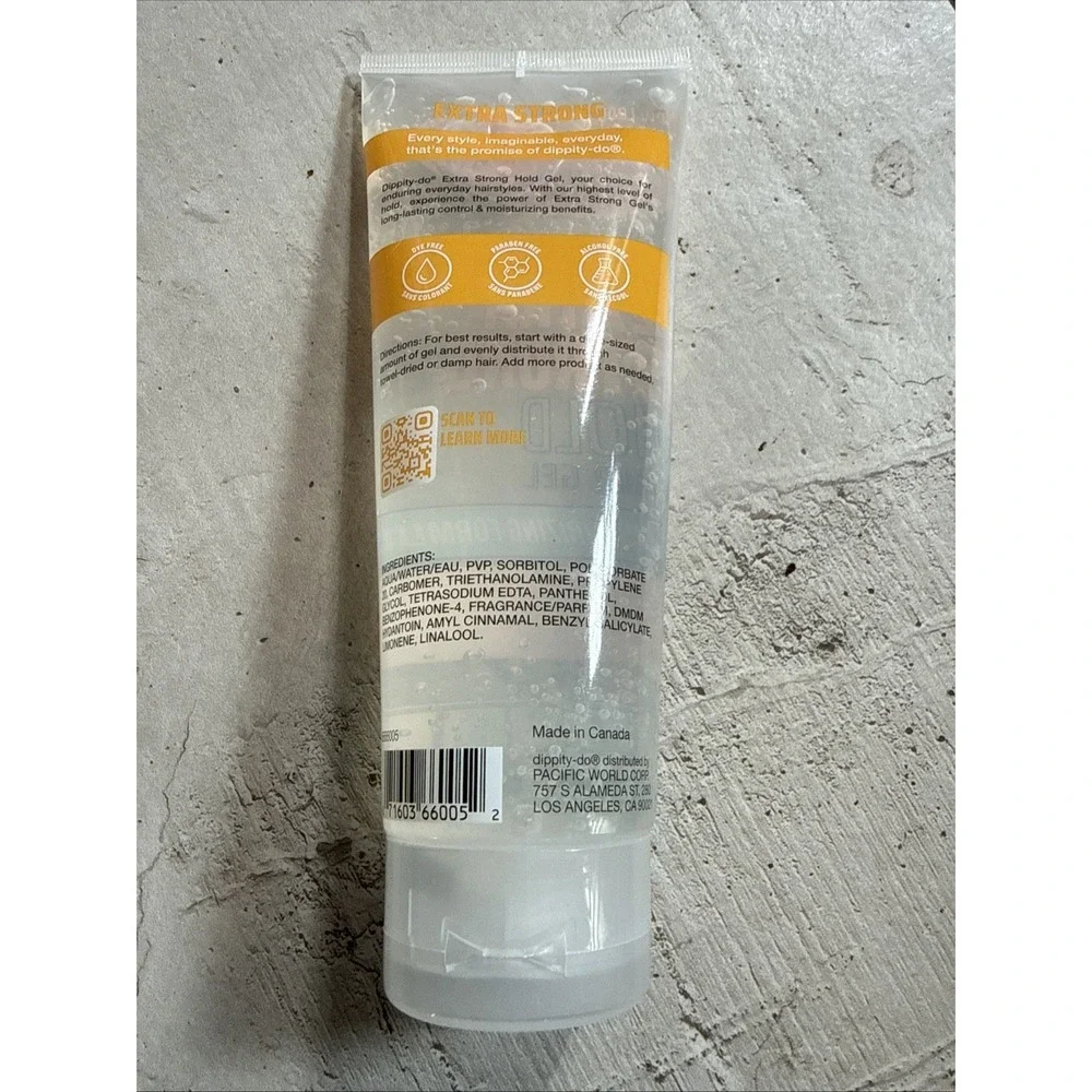 NEW Sealed 8 oz  Dippity Do Original Extra Strong Hold Hair Gel, Moisturizing